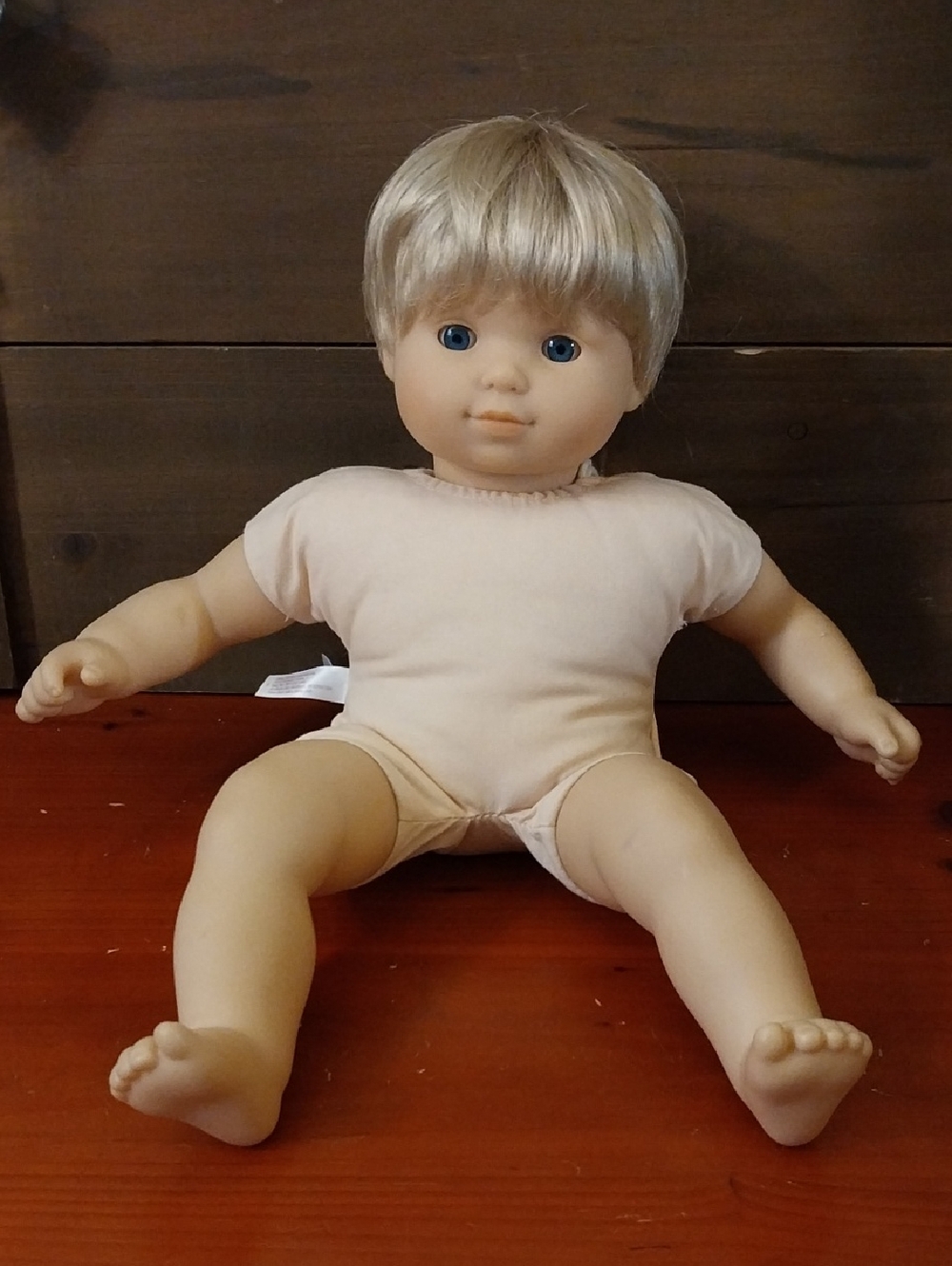 American Girl Bitty Baby Boy Doll Blonde Hair Blue Eyes- Adorable!!